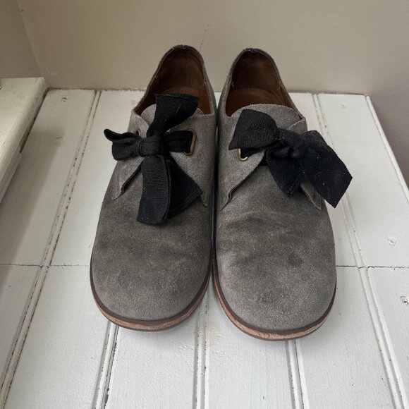 Kork-Ease Beryl Grey Suede Slip-On Shoes – Size 7.5 – Comfort Footbed - Picture 2 of 7